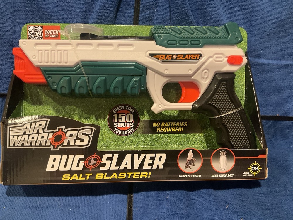 Bug Slayer Salt Blaster Bug Killer Fly Stopper Pistol Gun with Safety