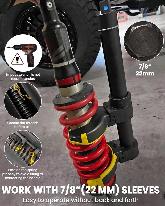 Universal Spring Compressor Tool, Heavy Duty Coil Spring... gallery