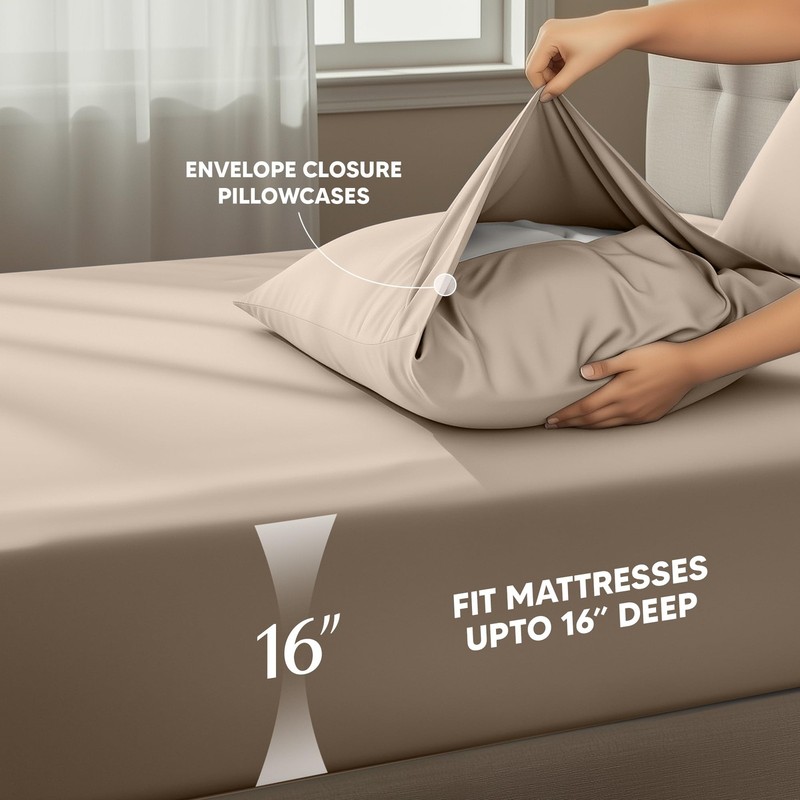 Utopia Bedding California King Sheet Set – 4 Piece Bed Sheets for Cal King Si... gallery