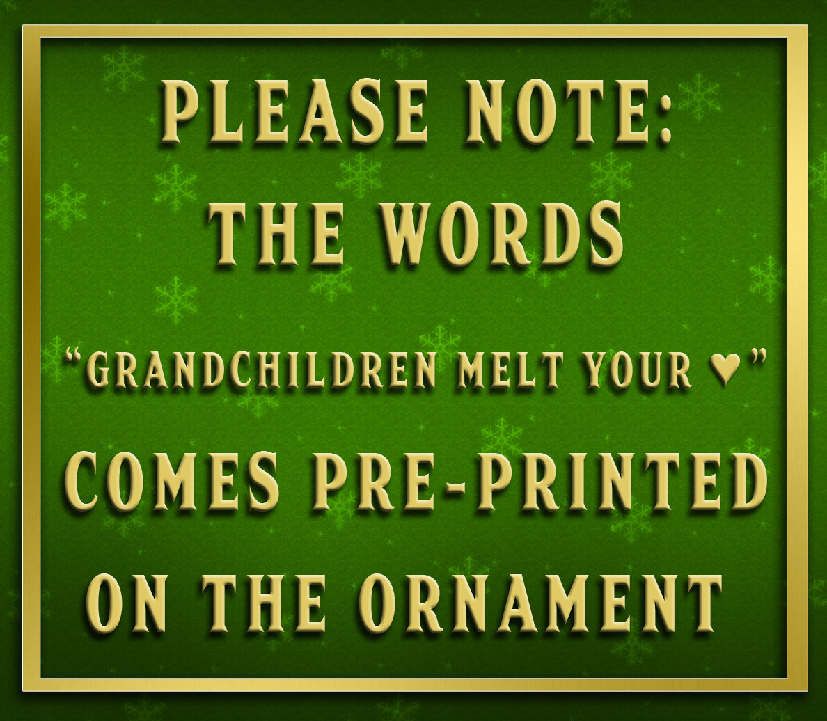 PERSONALIZED Snow Grandparents with 9 Grandkids Christmas Ornament 2023 Gift gallery