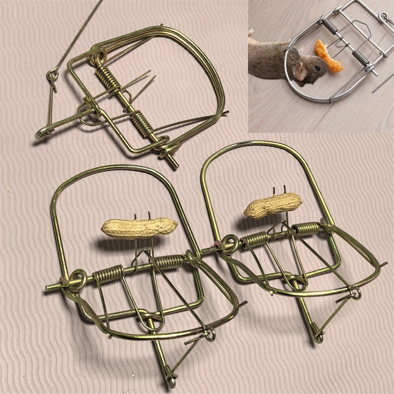 3pcs Small Animals Catch Traps Mouse Trap Spring Trapt Rodent for Rat Rabbit gallery
