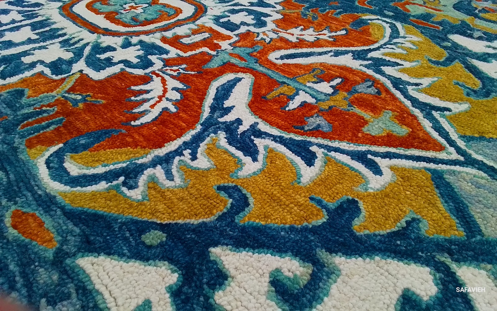 BLUE / RUST 9'-0" x 12'-0" Hole in Rug, Reduced Price 1172800124 APN312A-9 gallery