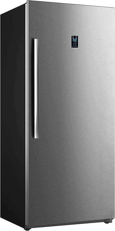 21 Cu. Ft Single Door Upright Freezer/Refrigerator LED Display Stainless Steel gallery