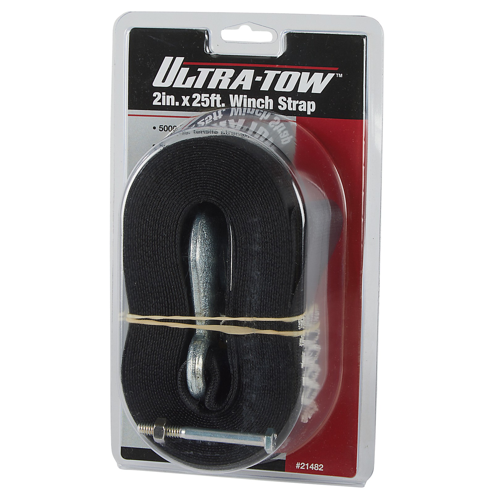 Ultra-Tow Polyester Winch Strap, 25ft.L x 2in.W, 5000-Lb. Capacity gallery