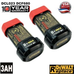 2Pack 8V MAX Replacement Battery Compatible with DEWALT DCB080 DCF680N1
