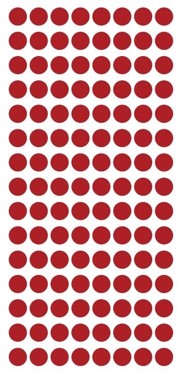 1/4" Red Dots Round Vinyl Color Coded Inventory Label 1/4 Inch Dot Stickers gallery