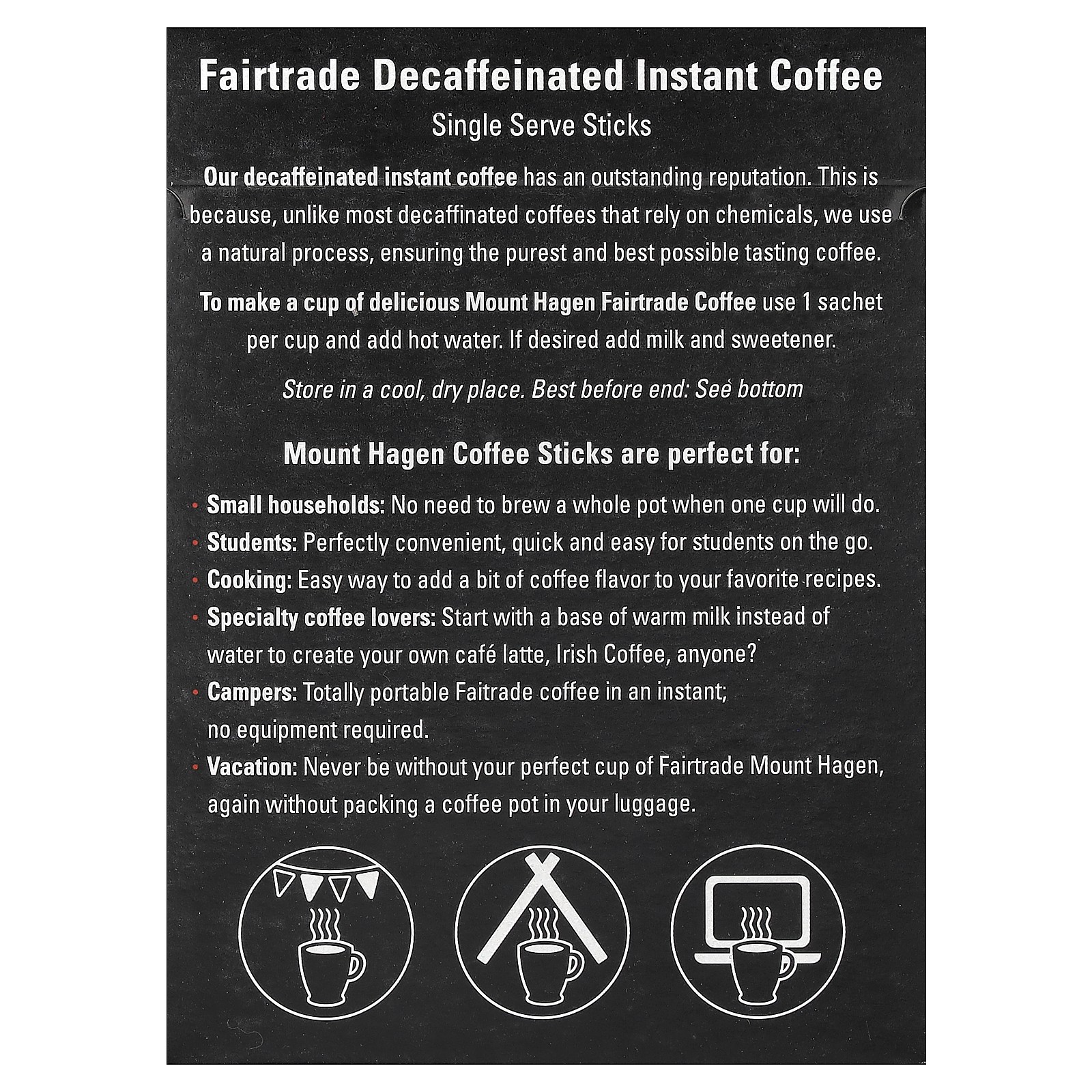 Organic Fairtrade Instant Coffee, Decaffeinated, 25 Single Serve Sticks, 1.76 oz gallery