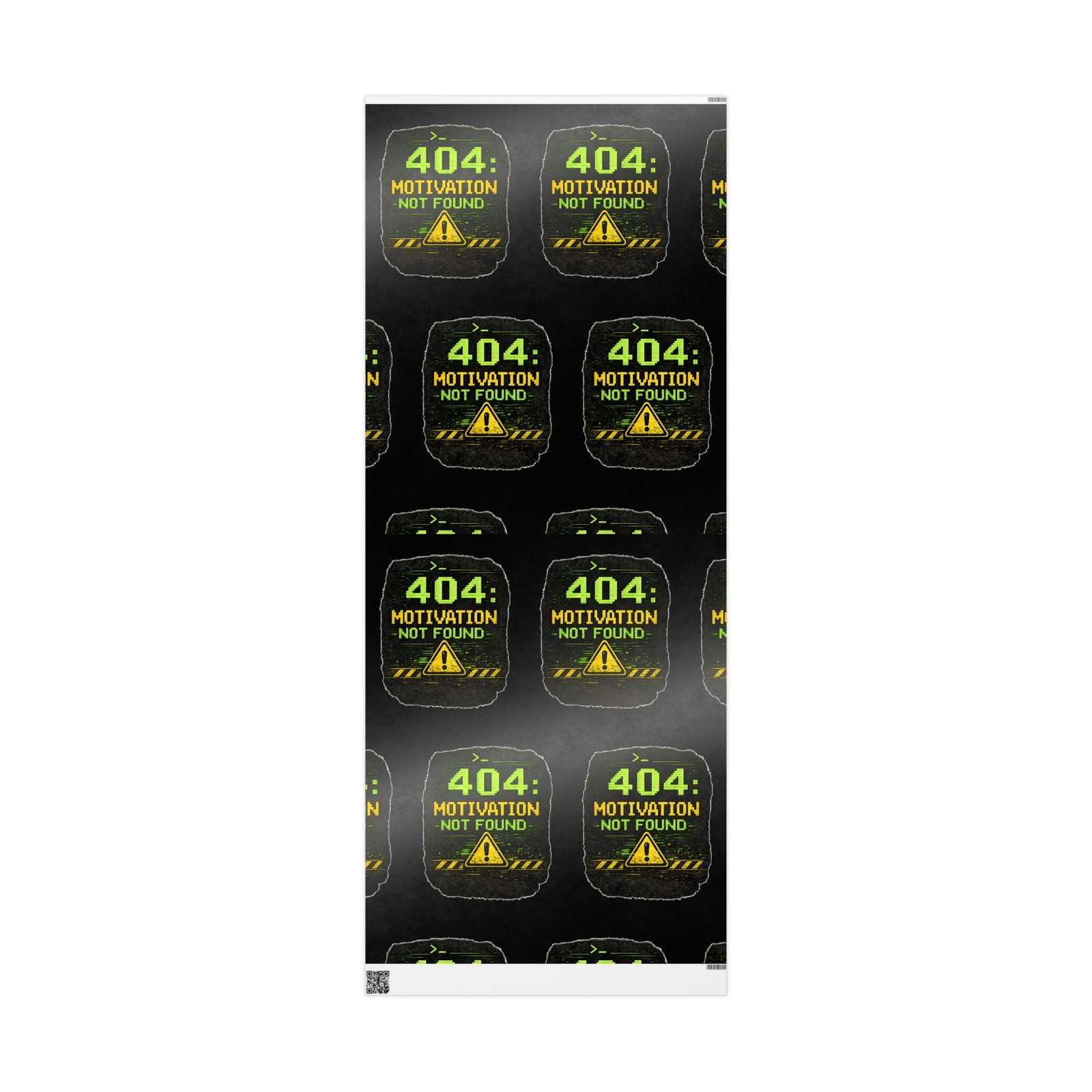 Wrapping Paper "404 Motivation Not Found" IT Tech Humor Error Gift Wrap gallery