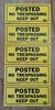 No Trespassing Keep Out Signs Yellow 14 in x 6 in Plastic (5 total) gallery