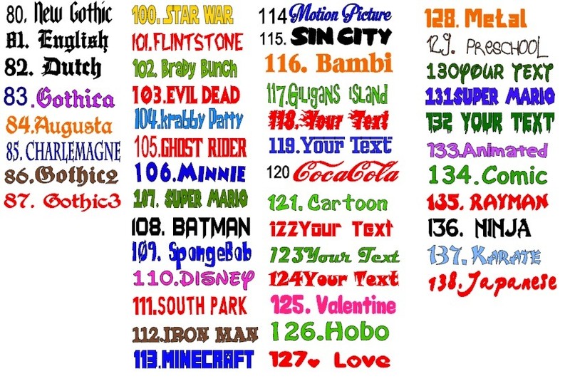 1" CUSTOM VINYL LETTERING - Personalized up to 20 char gallery