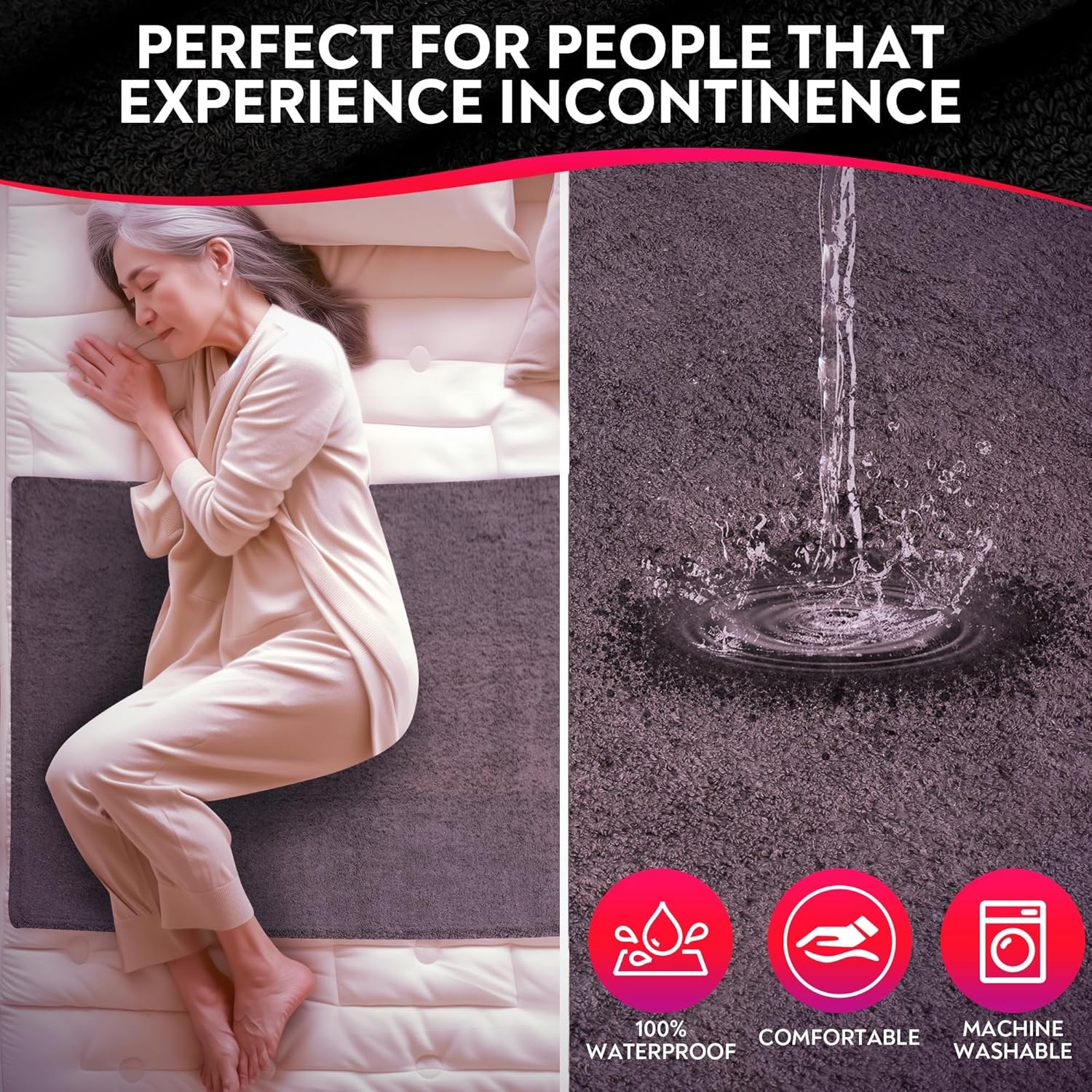 | Washable Waterproof & Stainproof Sex Towel/blanket, Mattrass Protector, Inc... gallery