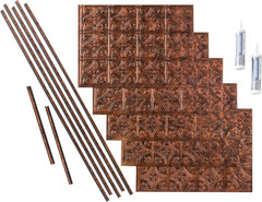 FASÄDE Traditional Style/Pattern 1 Decorative Vinyl Backsplash 15 Sq Ft Kit in M