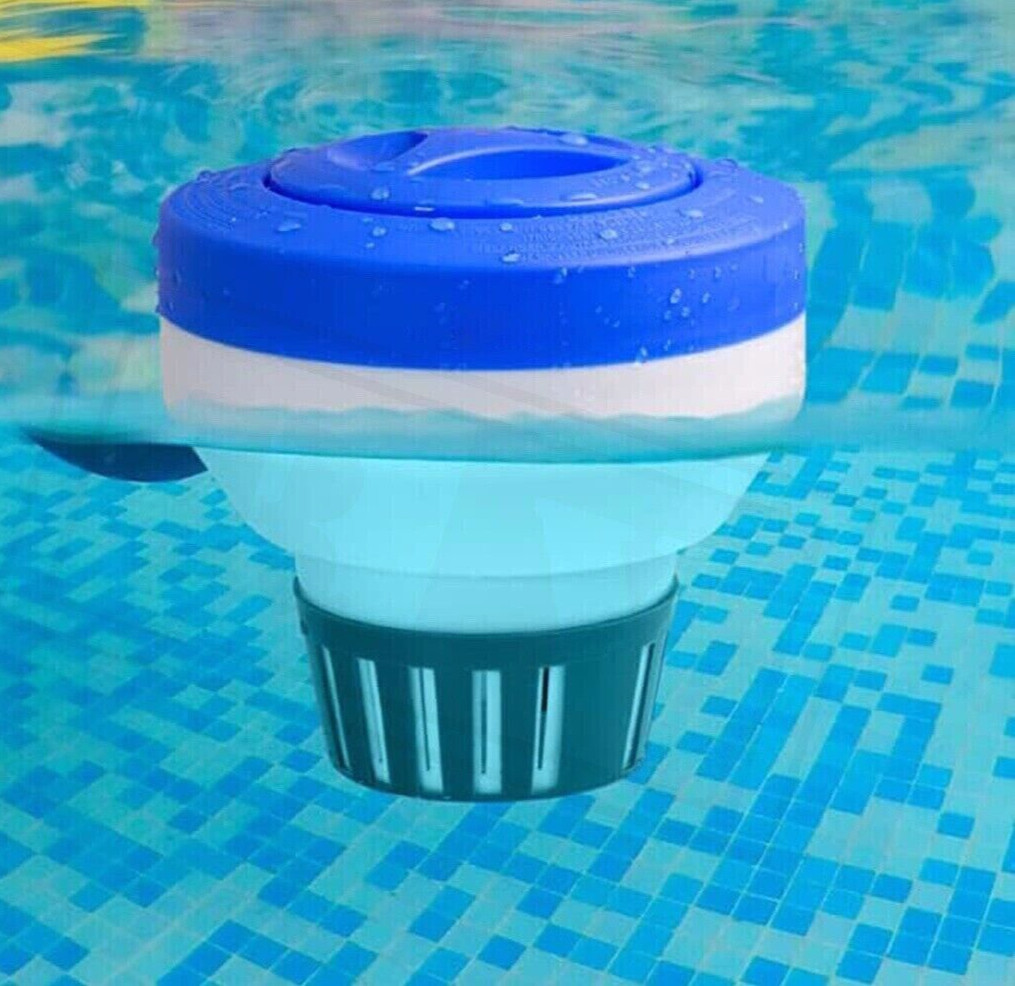 Swimming 7" Pool Floating Chemical Dispenser Floater 1", 3" Chlorine Tablet Tabs gallery