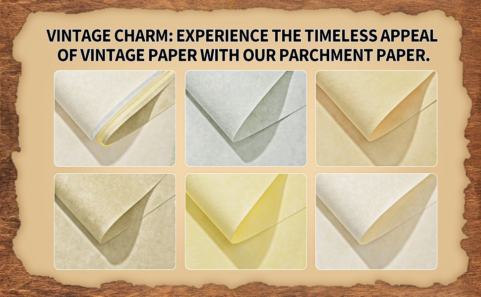 30 Sheets Parchment Paper - Creamy White 8.5” x 11” Letter Size Parchment Card gallery