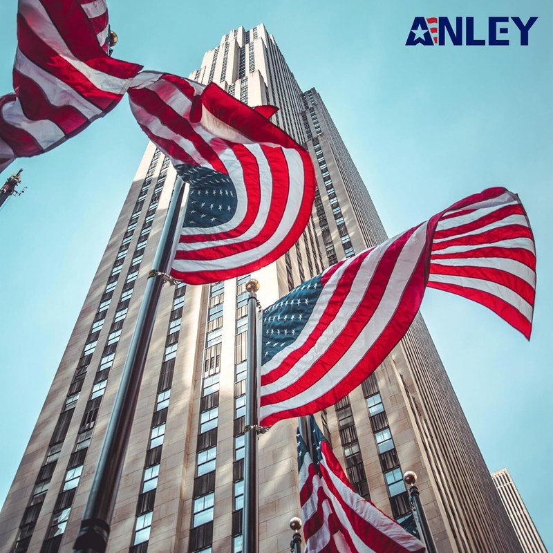 Anley 4 Pack Flagpole Clamp and Clip Kit Stainless Steel Metal Hose Clamp Rings gallery