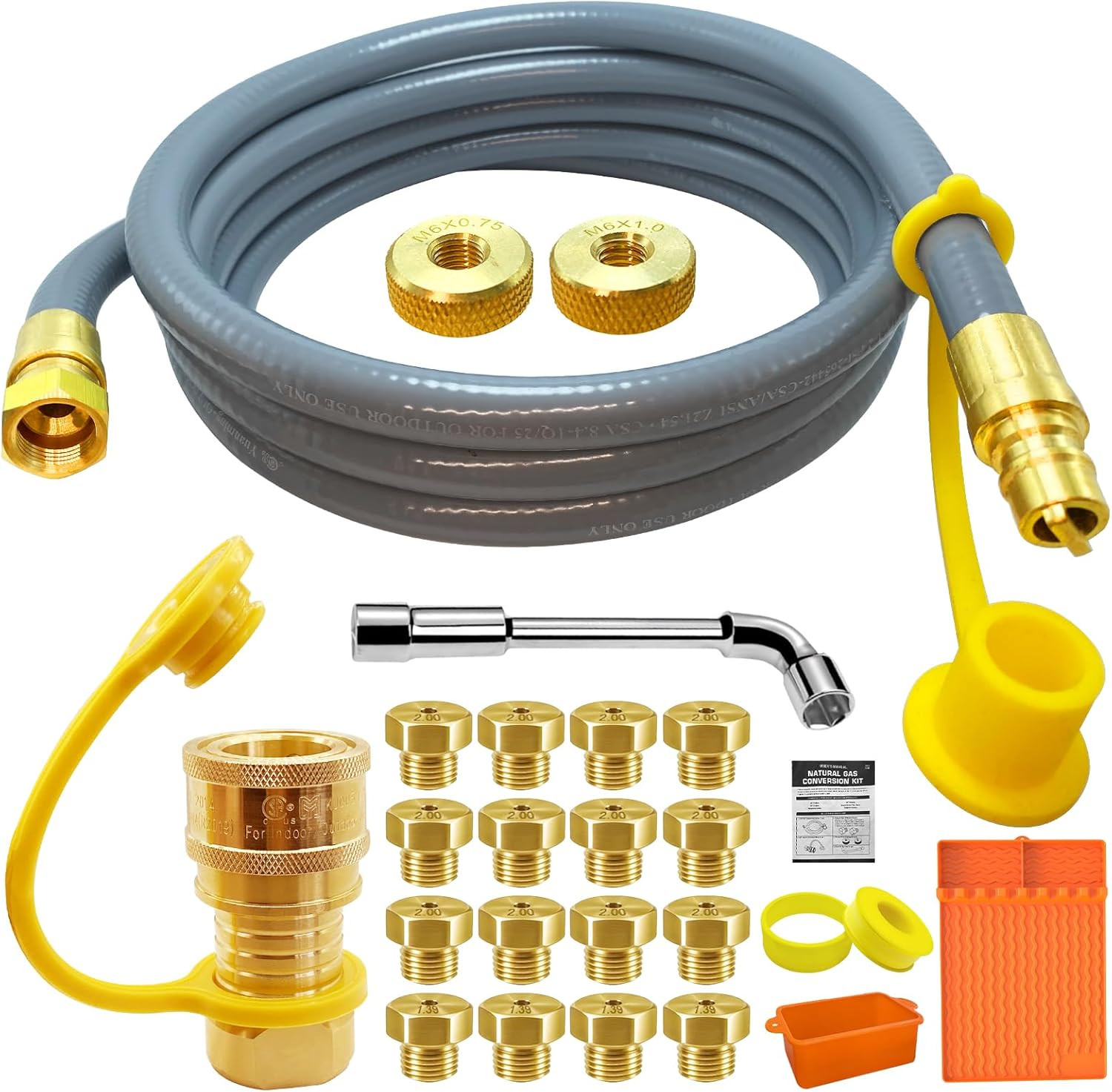 5249 Natural Gas Conversion Kit for Blackstone Grill 28" 36" Griddle, Propane to gallery