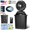 4 Gallon Bucket Portable Fan With Mist 40000mAh Rechargeable For Outside Camping gallery