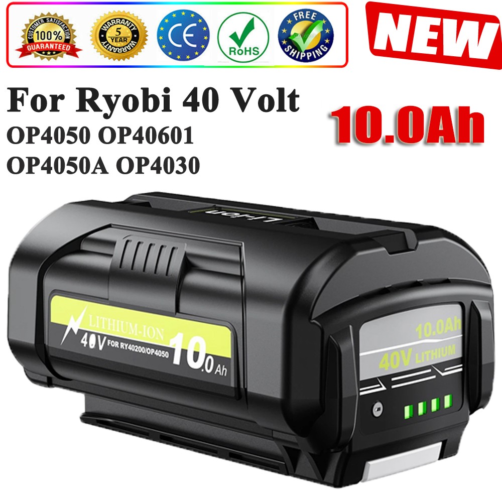 10.0Ah Lithium Battery For Ryobi 40 Volt OP4050 Collection Cordless Power Tools gallery