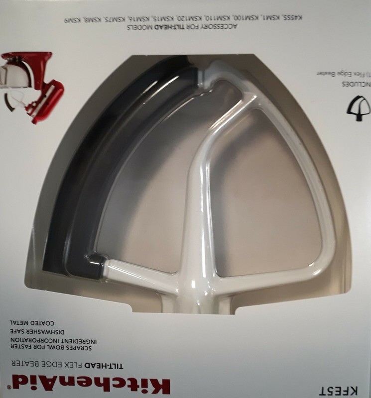 KitchenAid Tilt Head Flex Edge Beater, 4.5/5 Quart, White - Original Accessory gallery