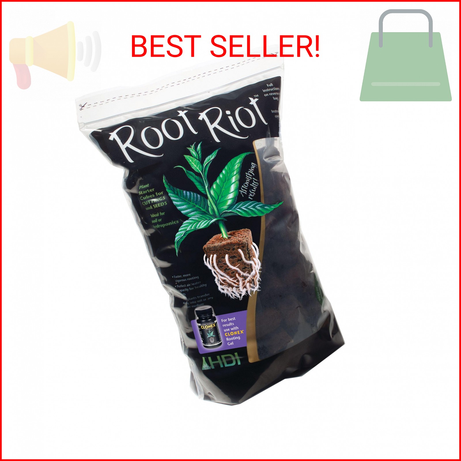 Root Riot Plant Starter Cubes Made from Sphagnum Peat Moss. Ideal for Cuttings a gallery