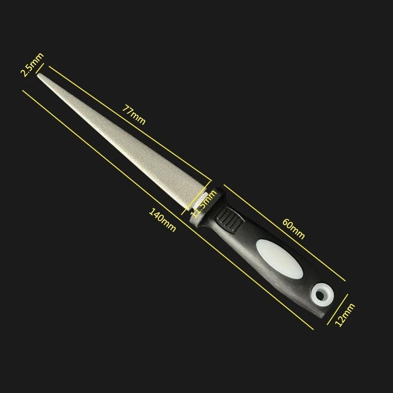 Double-Sided Diamond Sharpener Flat Curved Metal File for Scissors & Garden gallery
