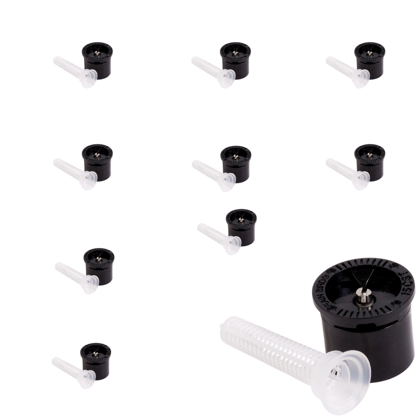 10 Rain Bird 15CST Center Strip Pattern Nozzles 15' Spray Radius MPR Irrigation gallery
