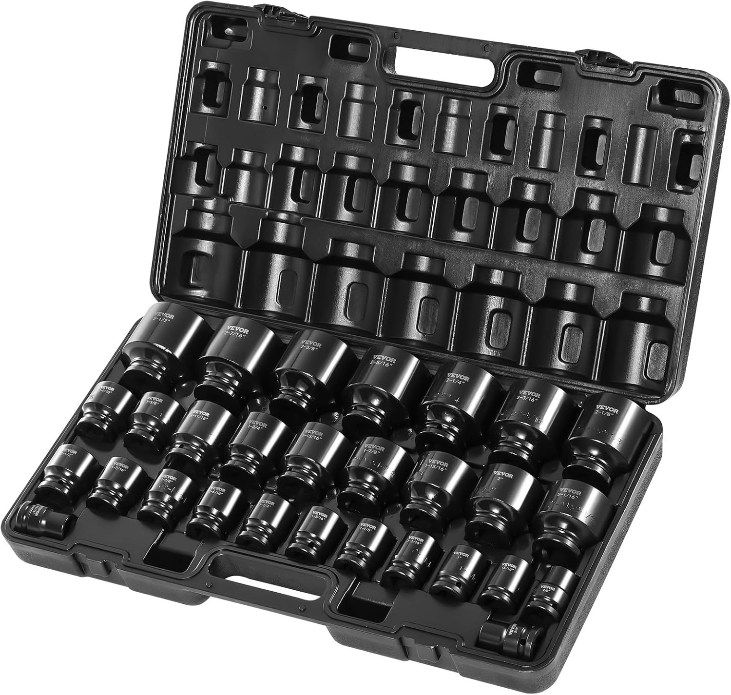 Impact Socket Set 3/4 Inches 29 Piece Impact Sockets, 6-Point Sockets, Rugged Co gallery