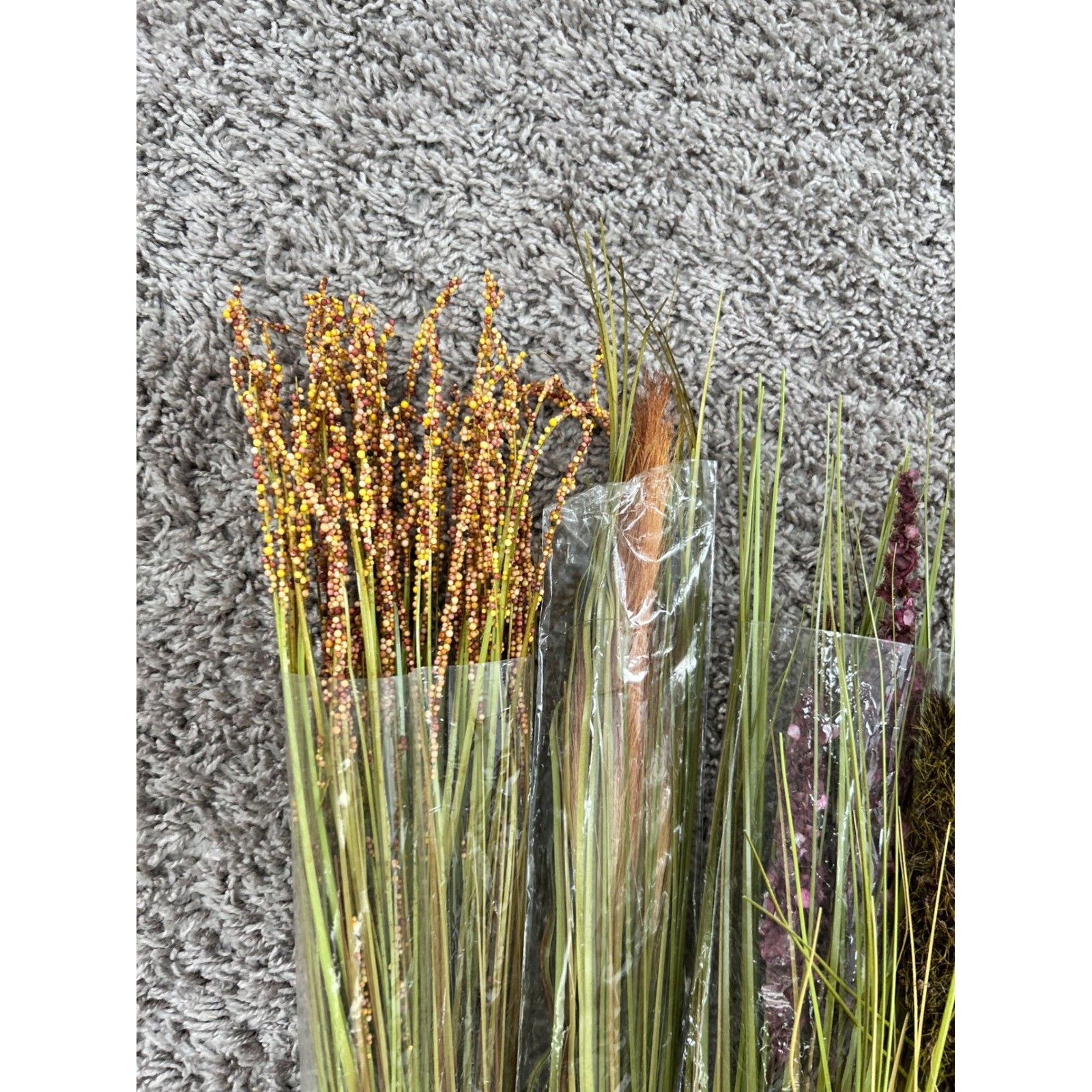 7pc Greenbrier International Artificial Decorative Grass Grain Stems 26 in Multi gallery