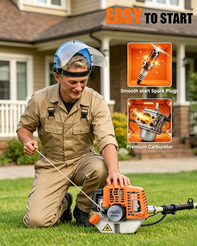 NEOTEC 6-in-1 Multi-Functional Trimming Tools Gas Hedge Trimmer 26CC Weed Eater gallery