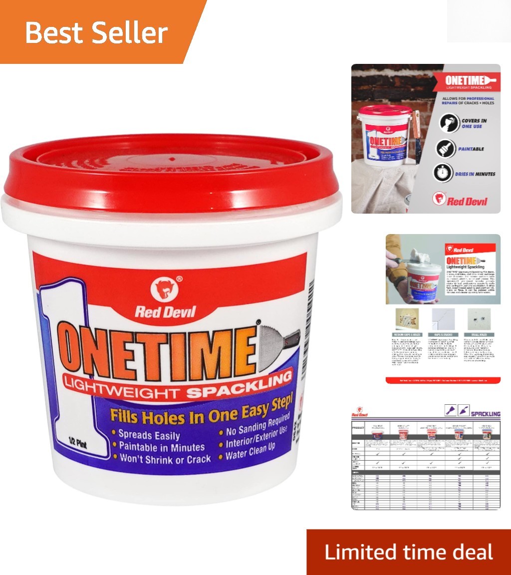 Versatile 8 Oz Spackling Paste - Lightweight, Easy Application for All Surfaces gallery