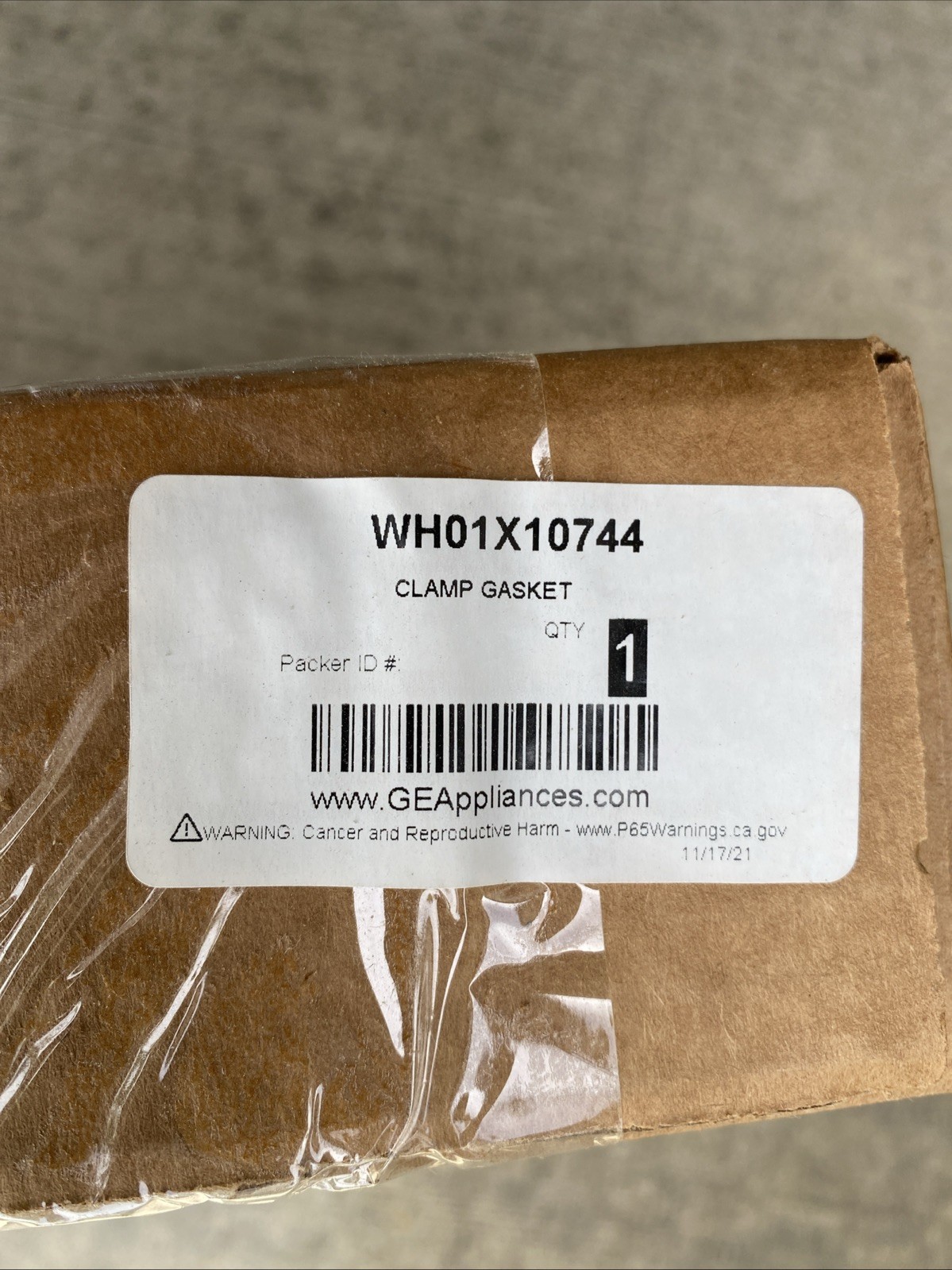 GE Washer Clamp Gasket | WH01X10744 gallery