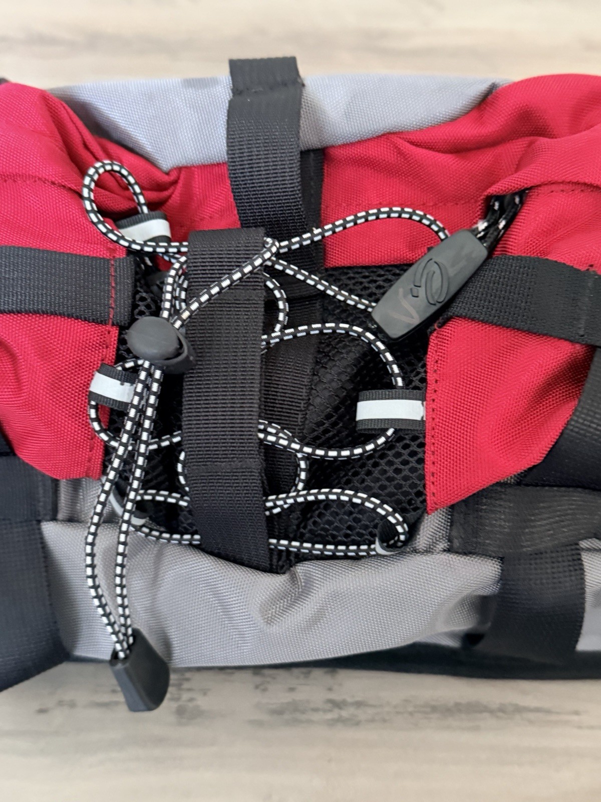 Excruzen Hiking Expedition Backpack Bag Gray Red 3