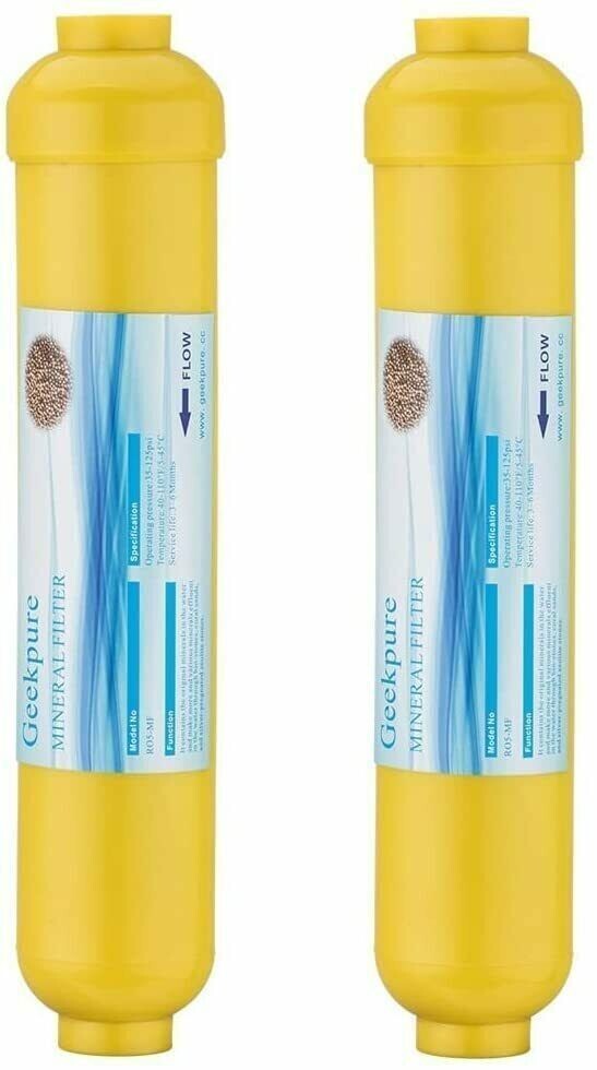 Geekpure 10 inch Mineral Water Filter Upgrade for Reverse Osmosis System-1/4" gallery