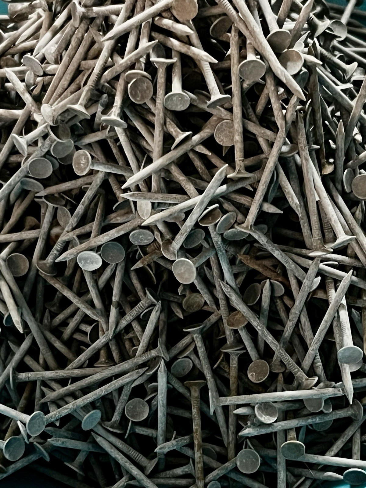7lbs Of 1 -1/2” Electro-Galvanized Roofing/Re-Roofing Nails- Most New, Some Rust gallery