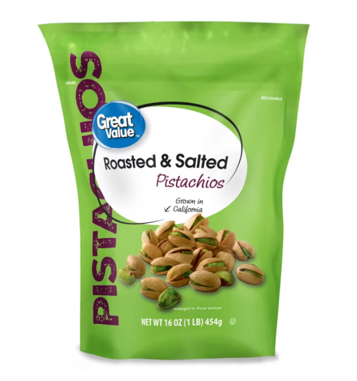 (2 pack ) Great Value Roasted & Salted Pistachios, 16 oz Resealable Bag gallery