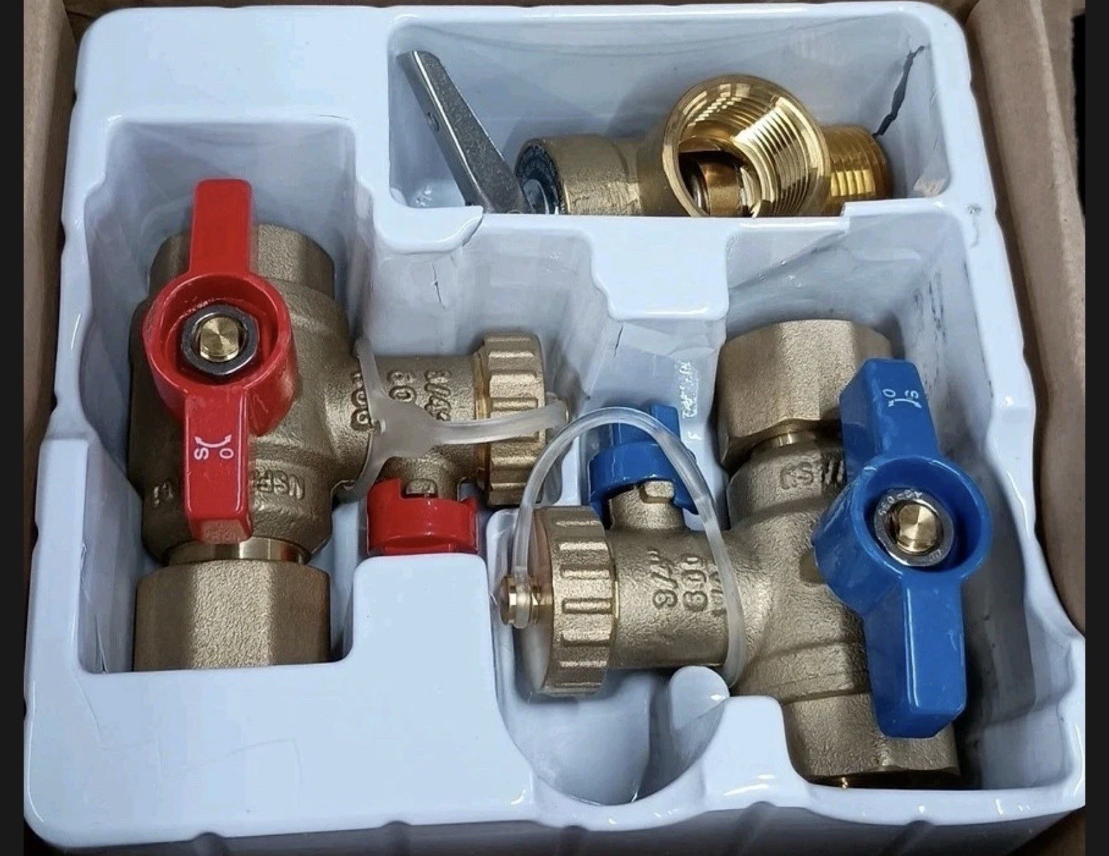 Rheem Brass Service Valves for Tankless Water Heaters RTG20326 New Open Box gallery