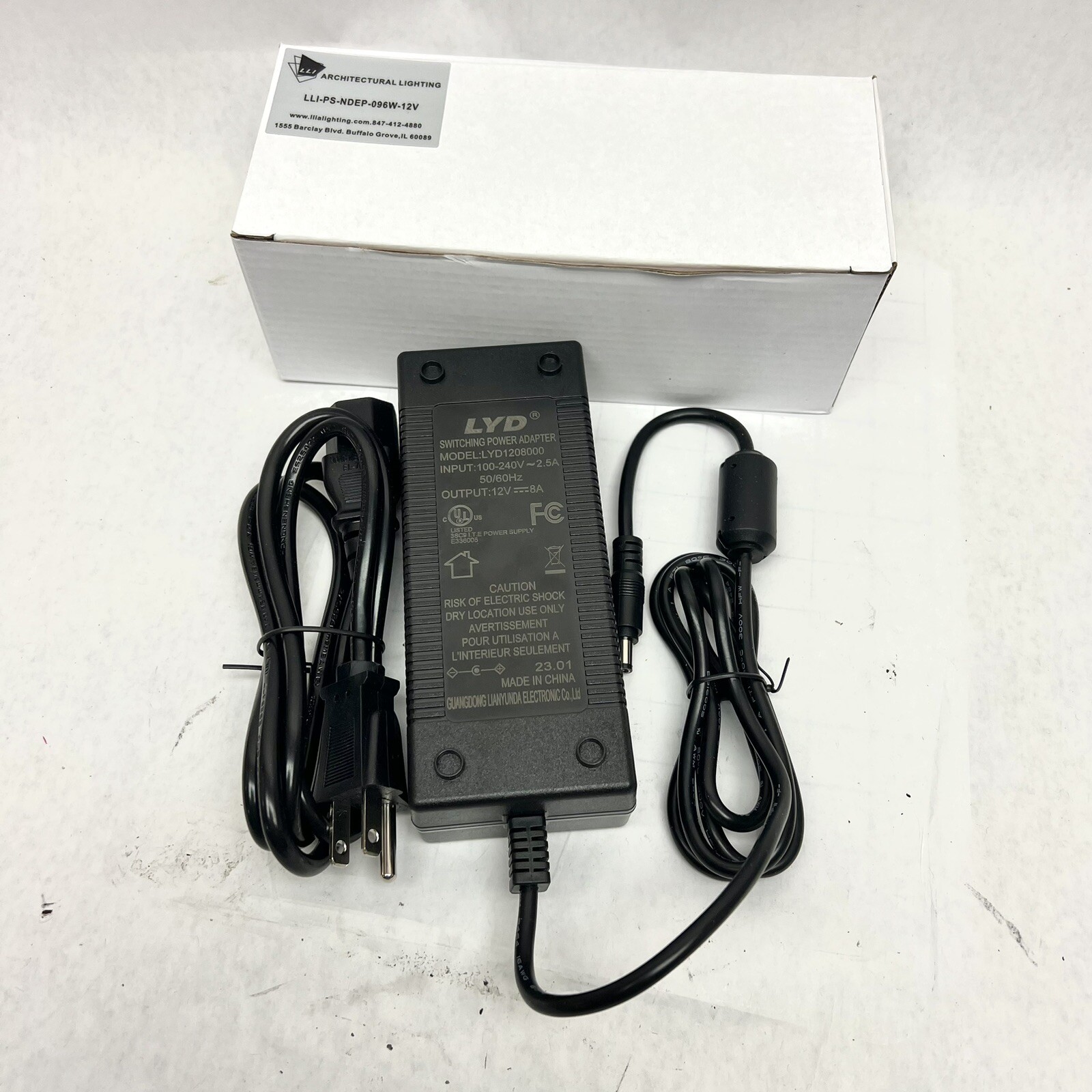 LLIPS-NDEP-096W-12V SWITCHING POWER ADAPTER LYD1208000 110-240V 2.5A 12V-8A gallery