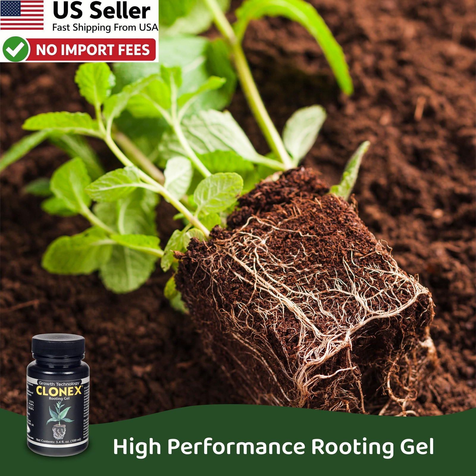 Clonex Rooting Gel High Performance Compound For Plant Cuttings 100ml FROM USA gallery