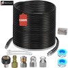 Sewer Jetter Kit for Pressure Washer 100FT 1/4" M-NPT Drain Cleaner Hose 5800PSI gallery