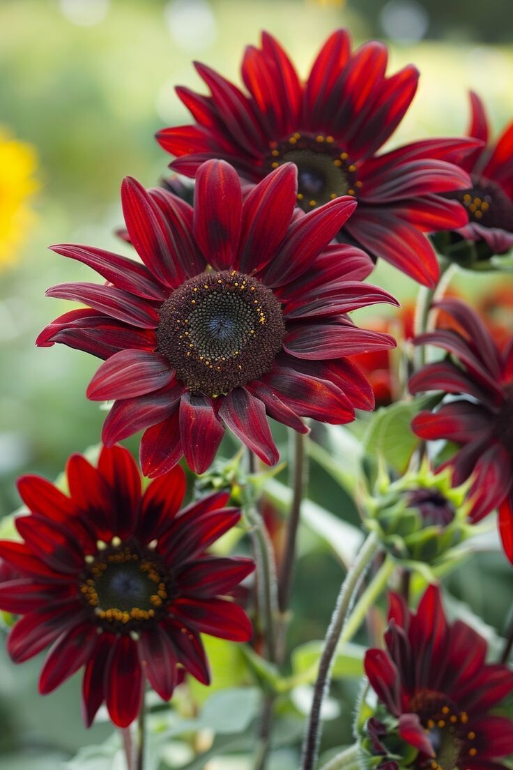 Chocolate Cherry Sunflower, , Beautiful Ornamental Sunflower, FREE SHIPPING gallery