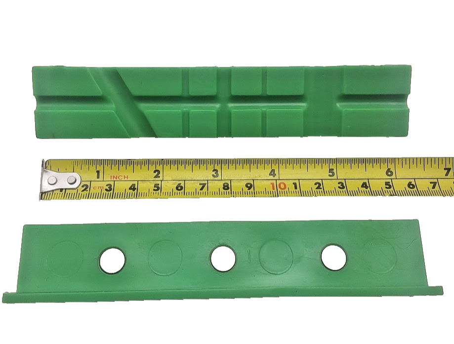 6" Urethane Multi Groove Bench Vise Soft Jaws with Magnetic Retention Retainers gallery