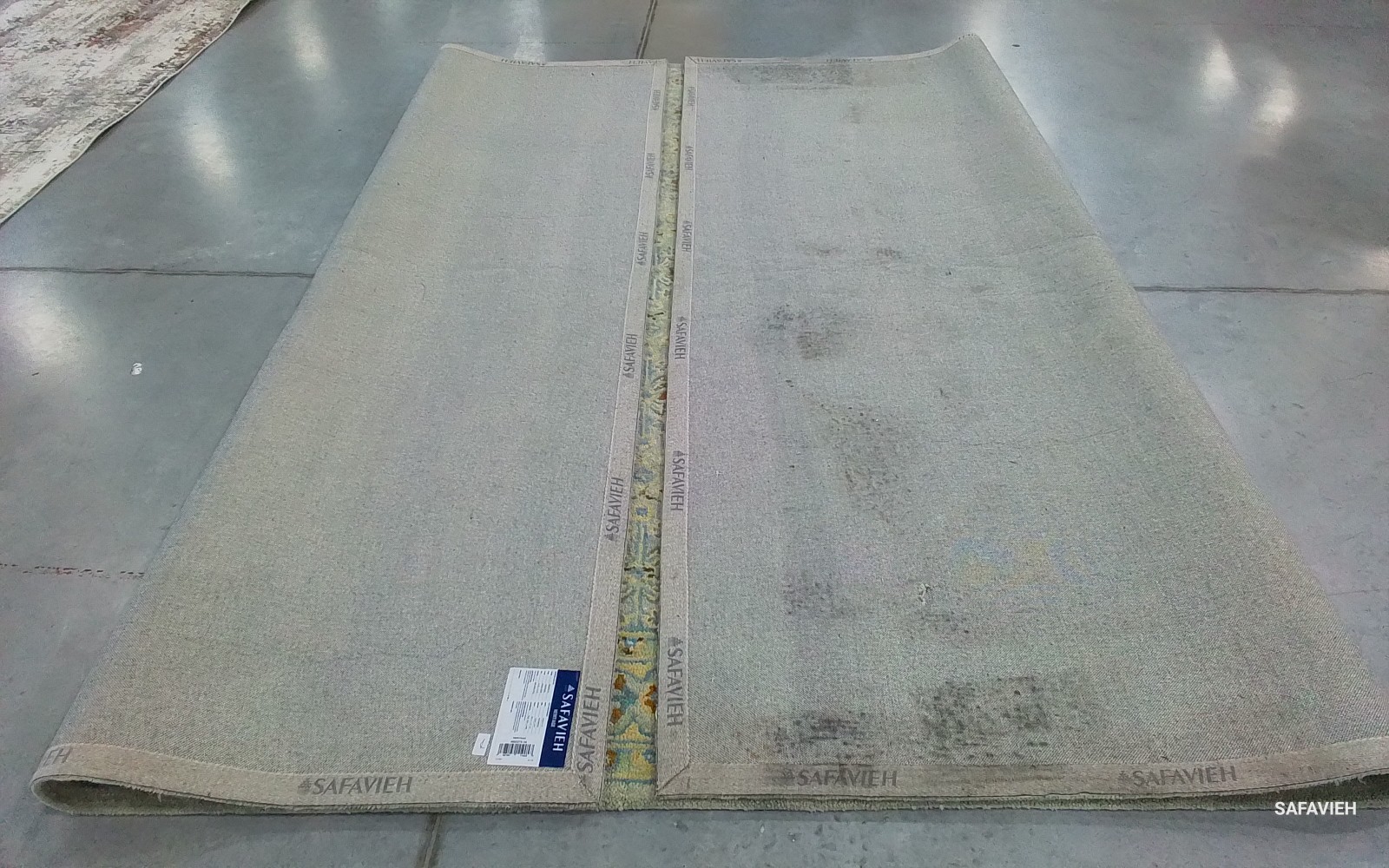 GREEN / IVORY 10'-0" x 14'-0" Back Stain Rug, Reduced Price 1172777535 HG227X-10 gallery