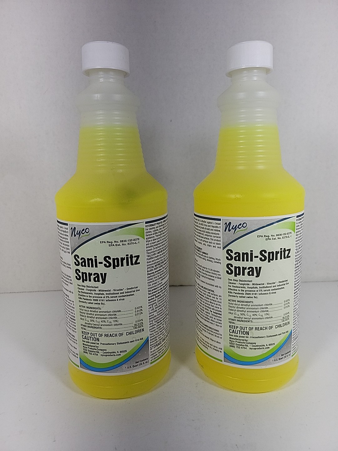 NYCO SANI-SPRITZ SPRAY One-Step Disinfectant Cleaner, 32 fl oz - Lot of 2 gallery