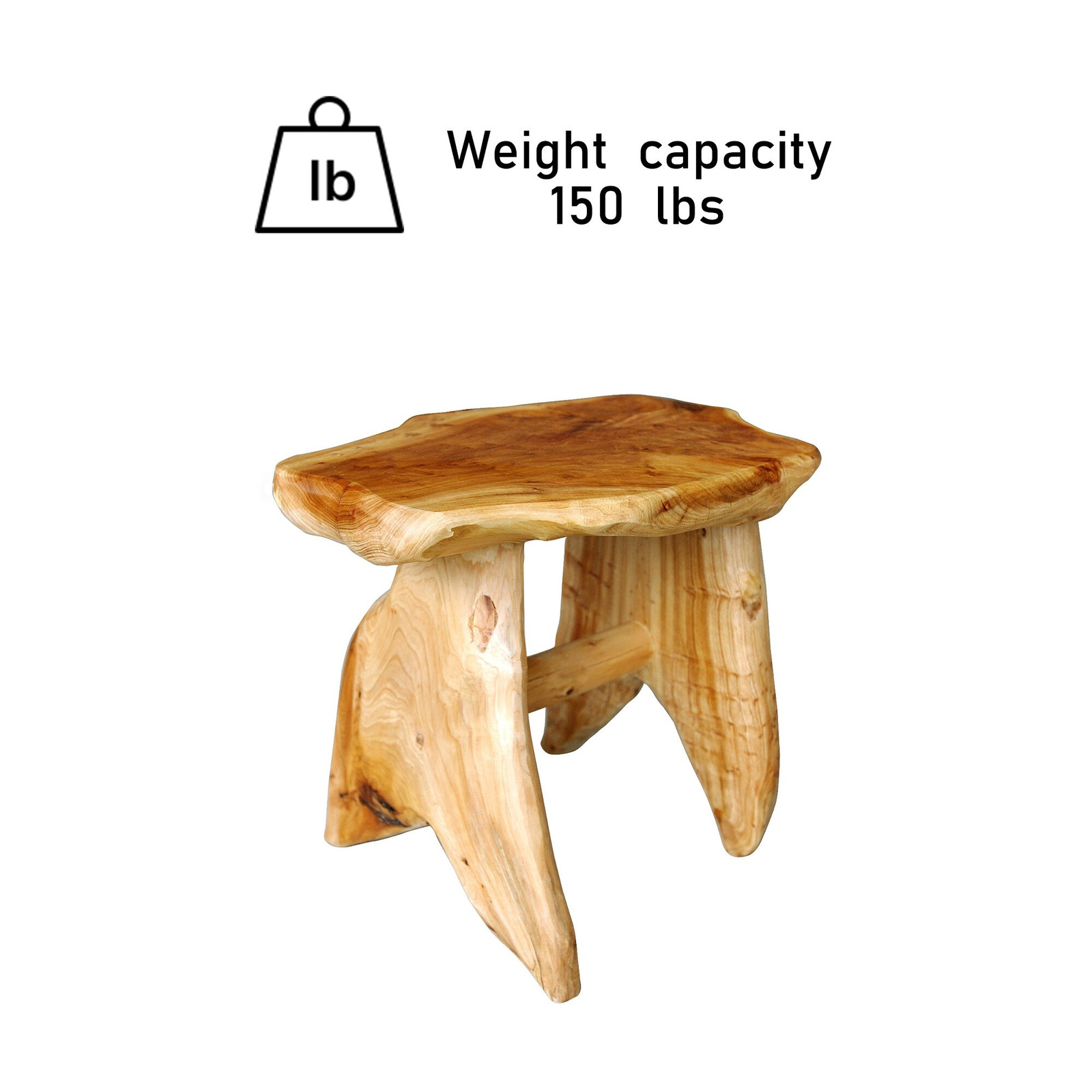 GreenAge Cedar Roots Small Bench Naturally Shaped with A- Legs Home Decor gallery