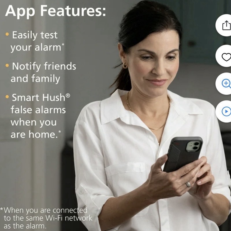 Kidde Hardwired Smoke Detector with Smart Features and Voice Alerts Wi-Fi Enable gallery