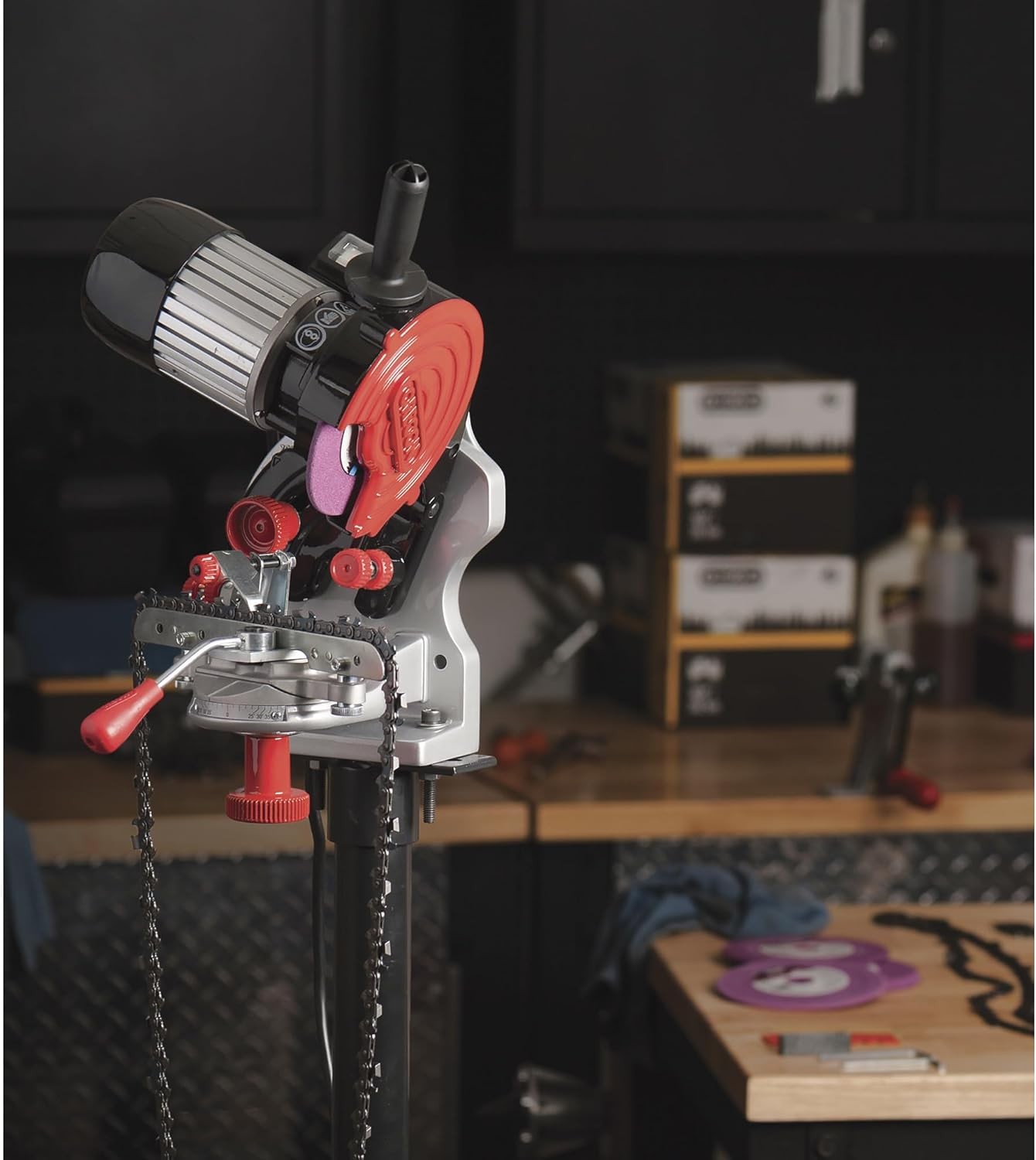 Oregon Professional Compact 120-Volt Bench Grinder,Saw Chain Sharpener,(410-120) gallery