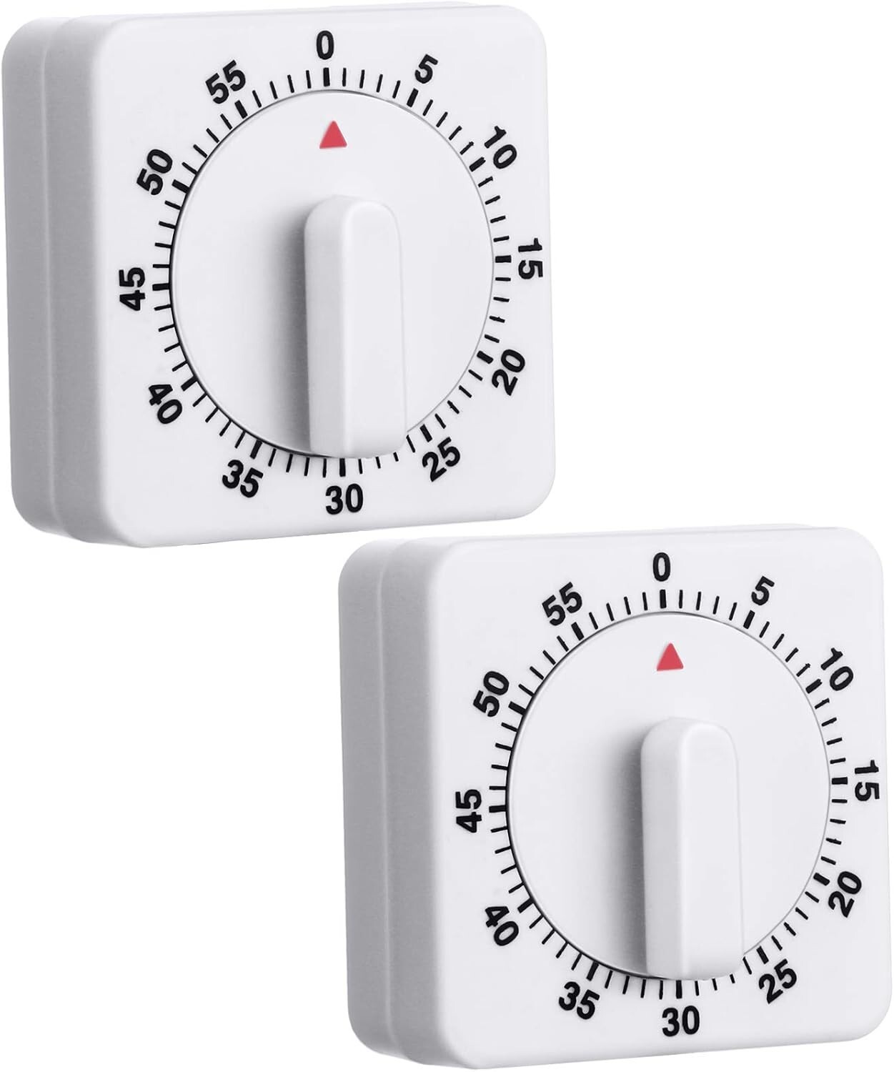 2Pcs Kitchen Cooking Timer Clock Mechanical Alarm 60 Minutes Count Down Counter gallery
