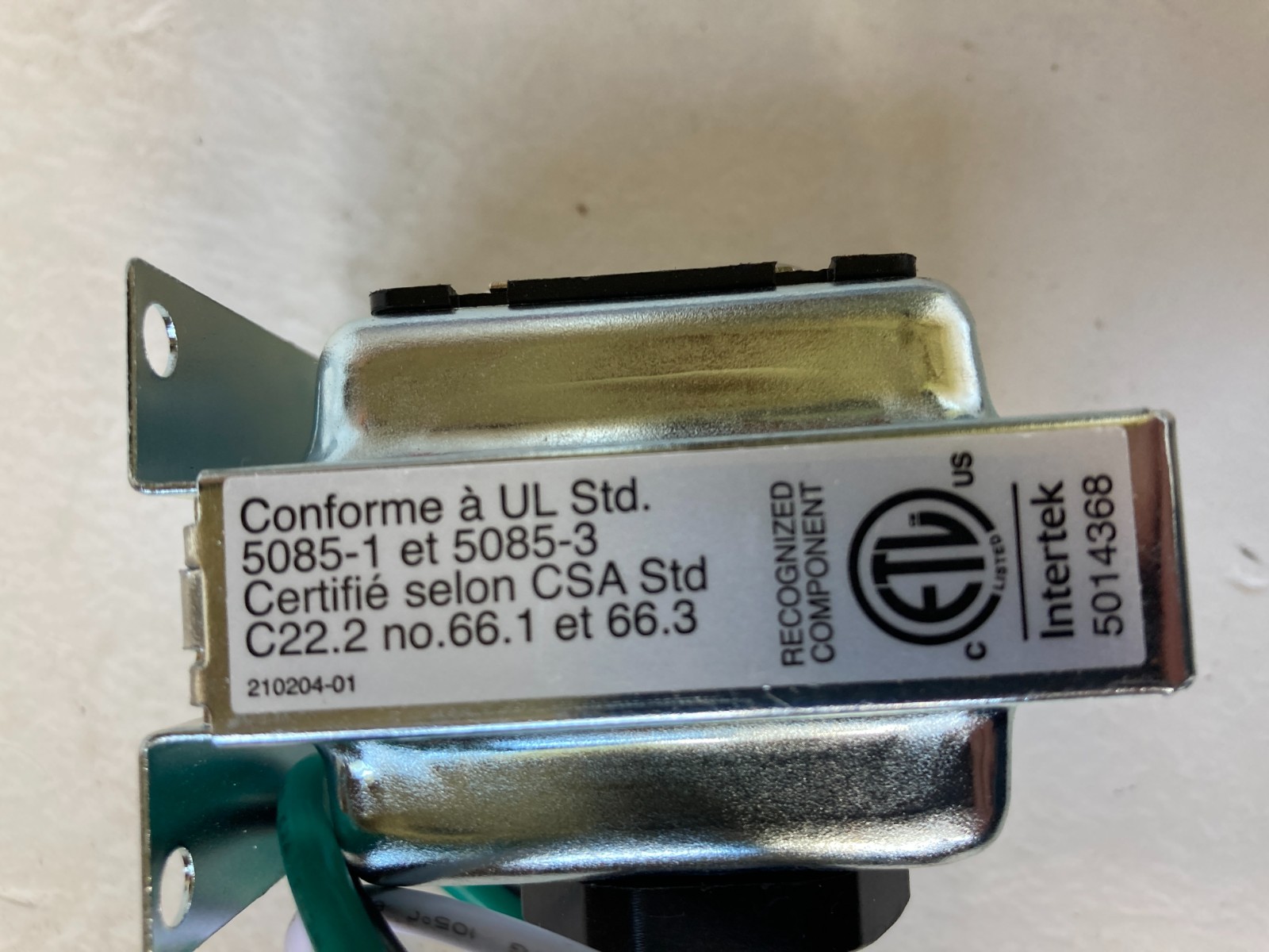 Intertek Model 122 120v 60Hz to 16V AC Transformer, New UL/CSA Certified Class 2 gallery