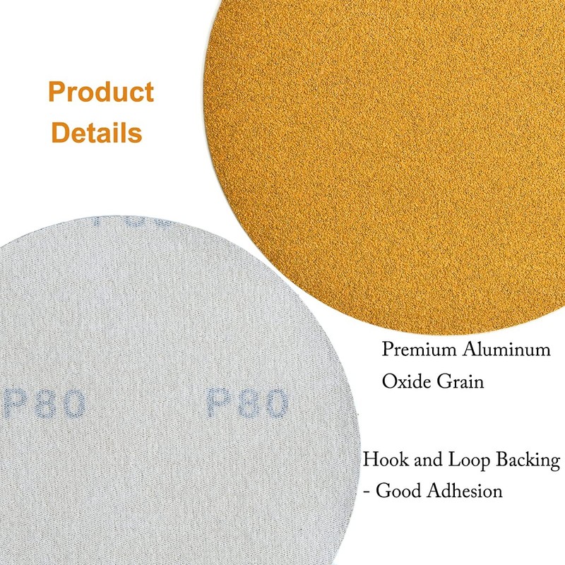 25/50PCS 6in Professional Hook & Loop Sanding Discs - Aluminum Oxide 40-800 Grit gallery