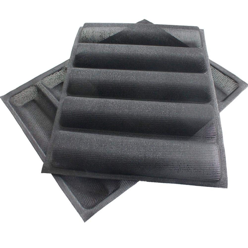 2 PCS French Bread Pan Food Mat 5 Loaf Non-Stick Baking Liners I7T75431 gallery